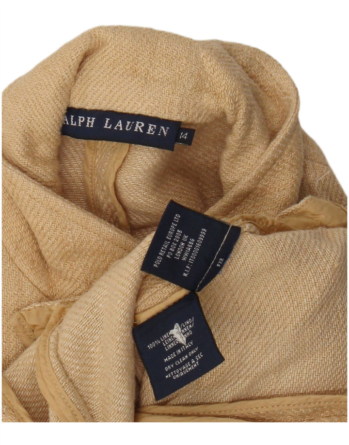 Ralph Lauren jakna sa 3 gumba za dječake 13-14 godina bež lan