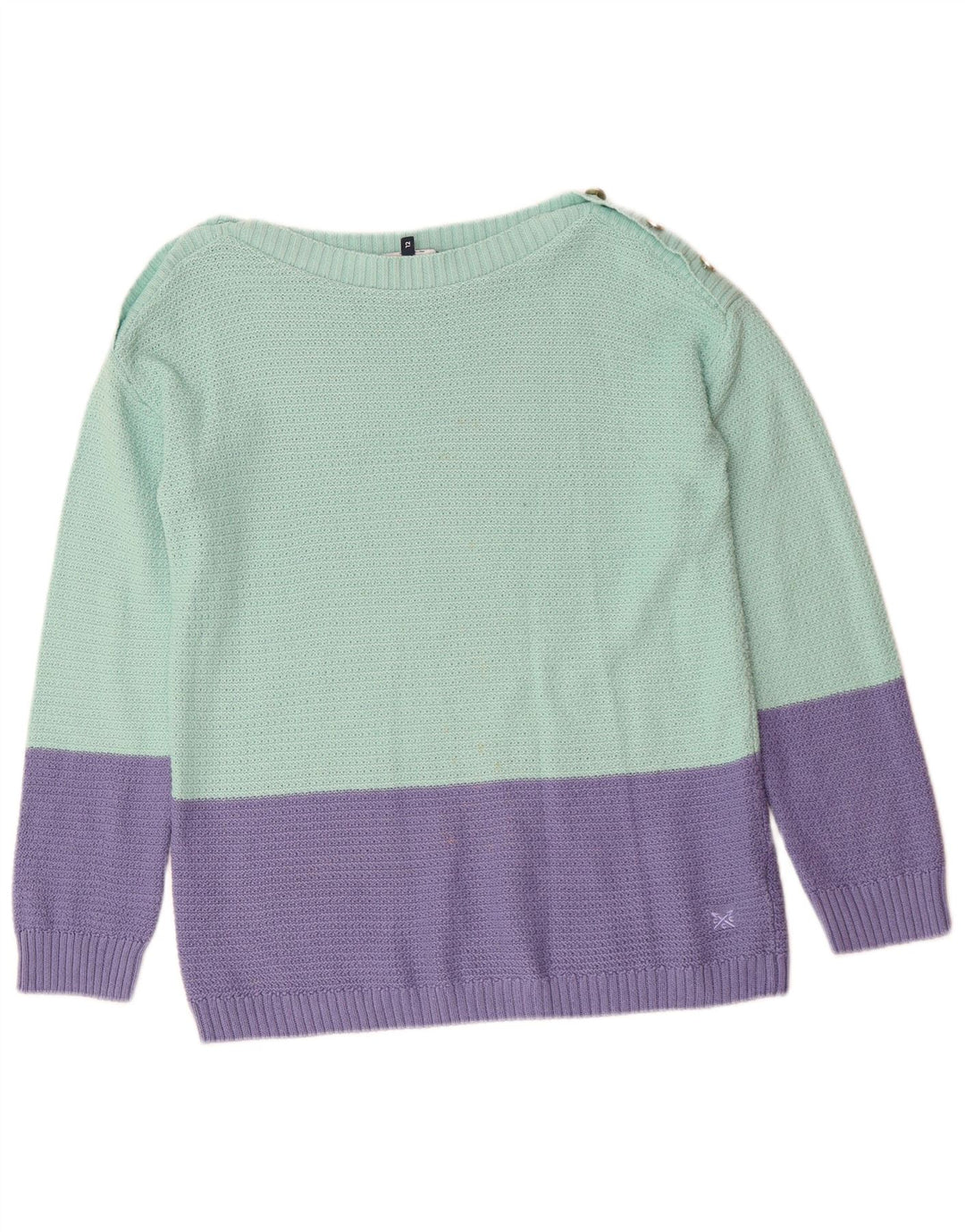 Crew Clothing Ženski džemper s brodskim izrezom UK 12 Srednje zelena