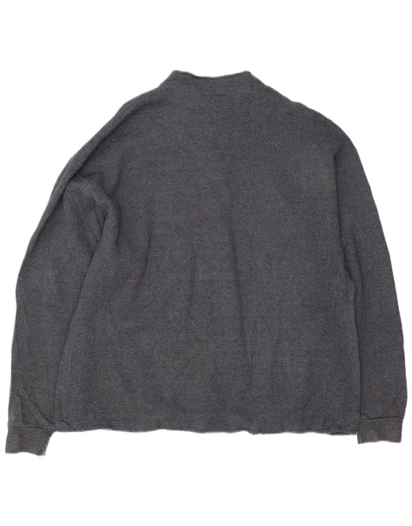 RUSSELL ATHLETIC Muški džemper s kratkim izrezom i s patentnim zatvaračem 2XL sivi pamuk