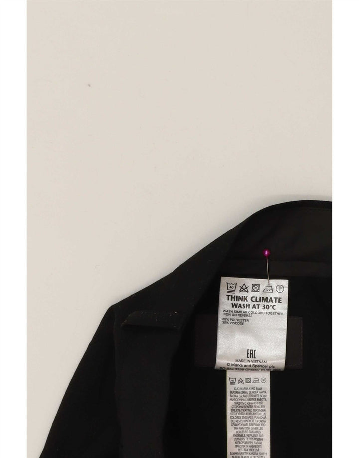 Marks & Spencer muške sužene hlače W38 L31 crne poliesterske klasične