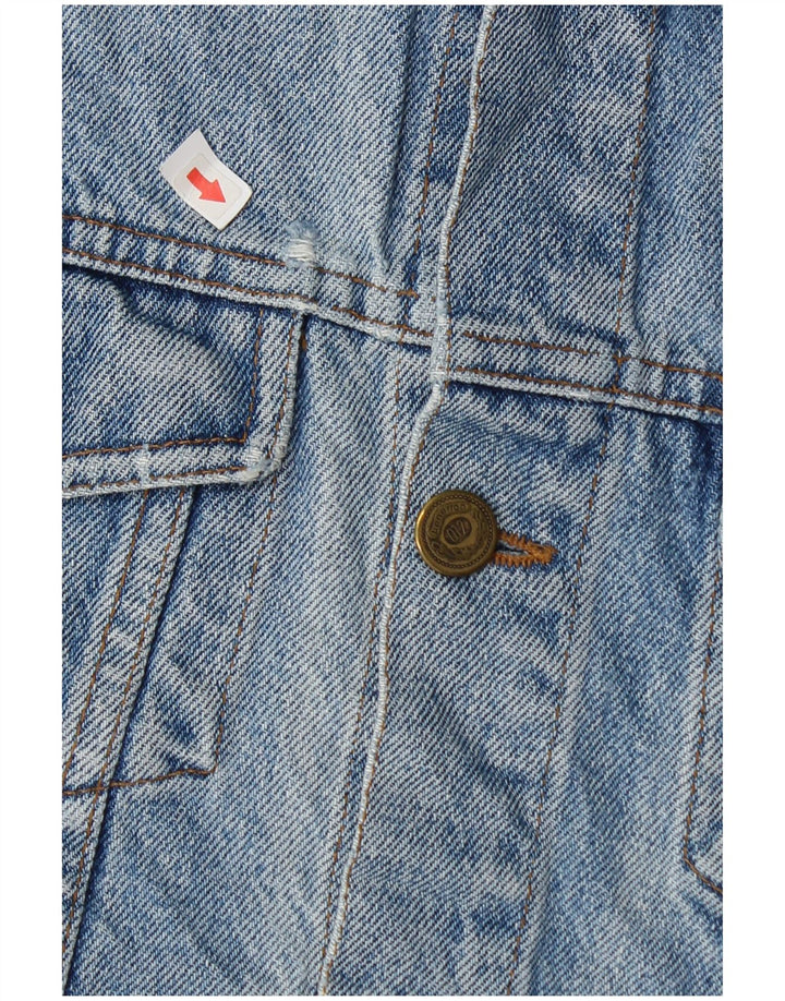 Denim jakna Benetton za dječake 7-8 godina velika, plava pamučna