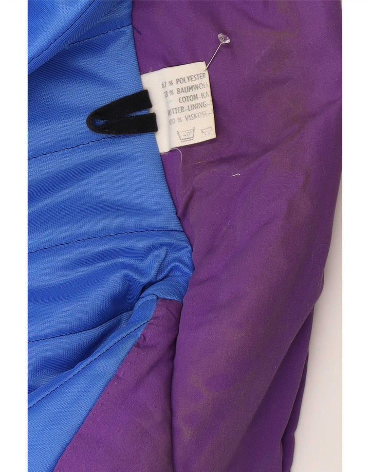 Vintage ženski podstavljeni kaput UK 18 XL ljubičasti poliester