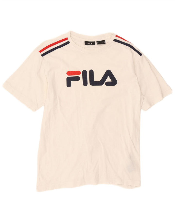Fila muška majica kratkih rukava s grafičkim motivima, mali bijeli pamuk