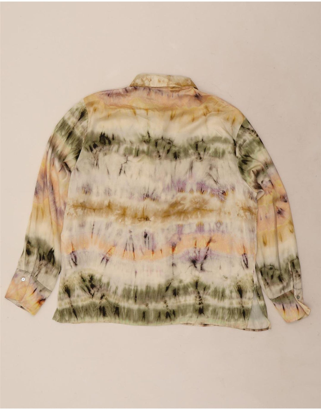 Zara ženska košulja bluza UK 16 veliki raznobojni poliester boja za kravatu