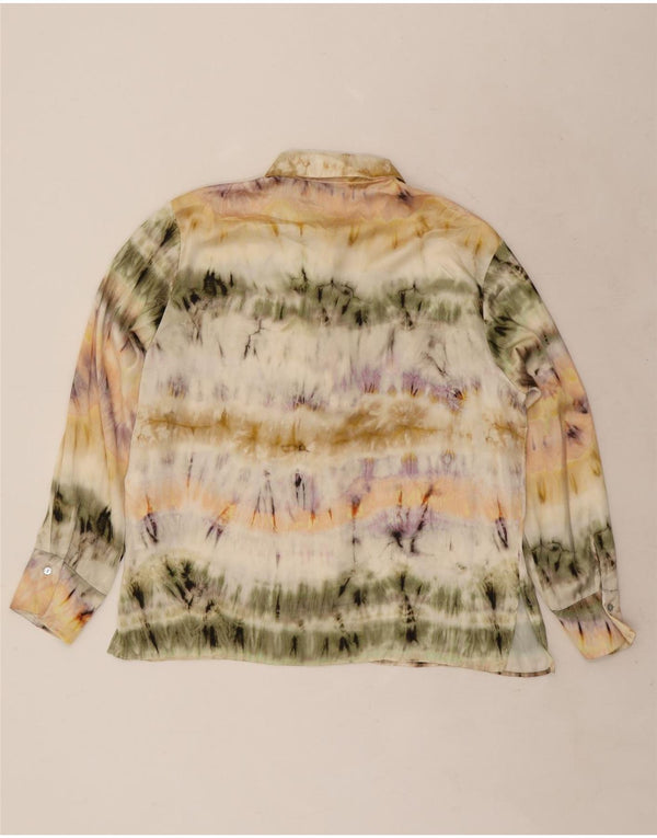 Zara ženska košulja bluza UK 16 veliki raznobojni poliester boja za kravatu