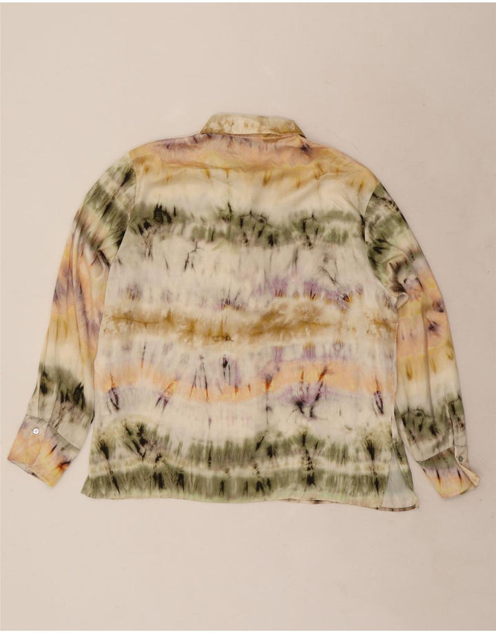 Zara ženska košulja bluza UK 16 veliki raznobojni poliester boja za kravatu