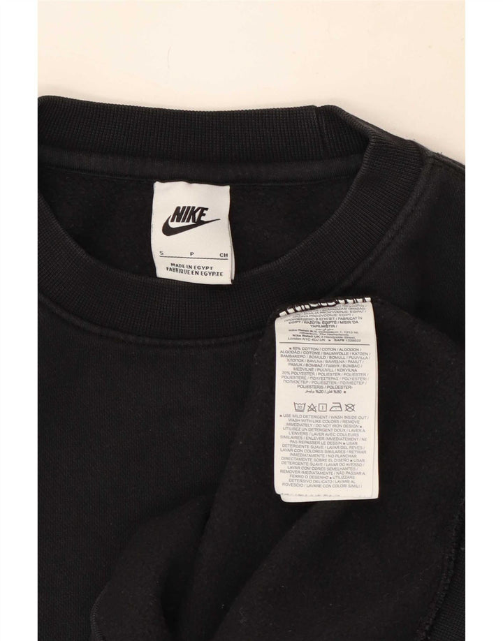 Mali crni pamučni muški džemperi Nike
