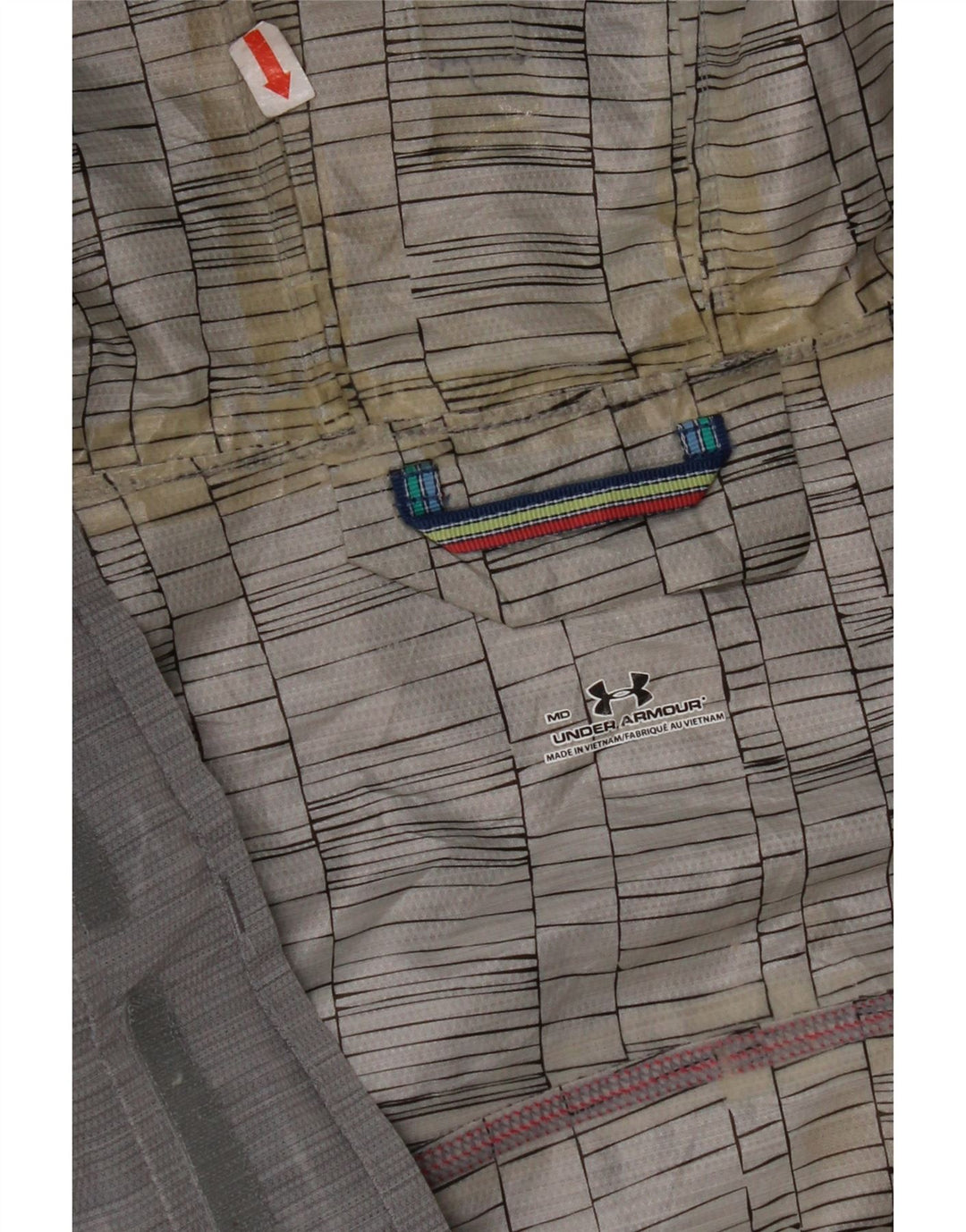 UNDER ARMOUR Muška kišna jakna s kapuljačom UK 38 srednje sivi poliester