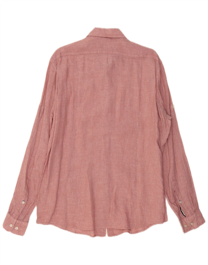 HUGO BOSS Muška košulja standardnog kroja Large Pink Flecked Lan