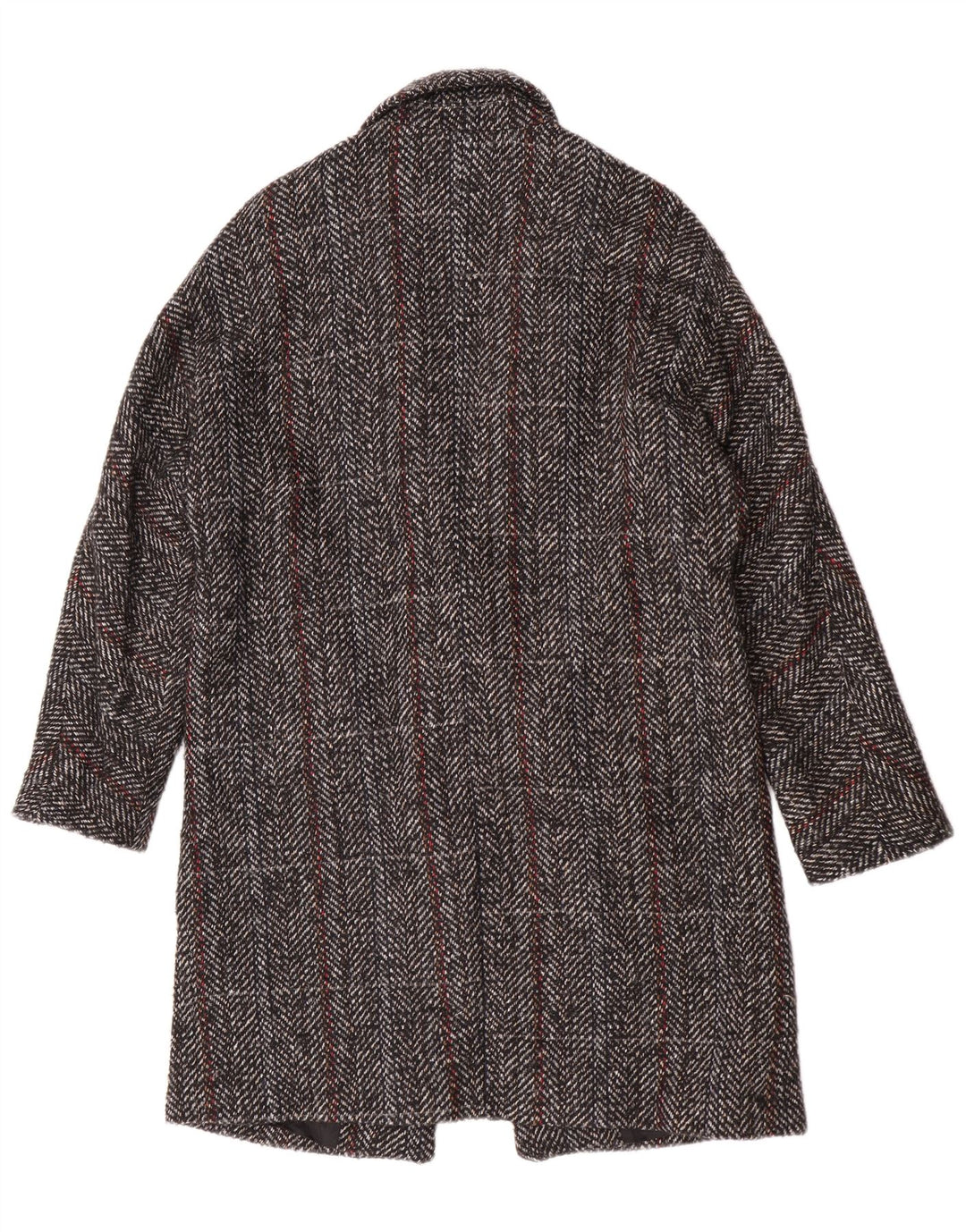 Zara ženski kaput UK 14 srednje siva karirana vuna