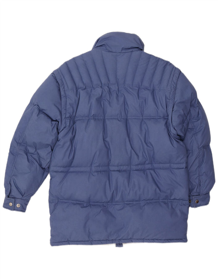 VINTAGE muška podstavljena jakna IT 48 srednje plavi poliester