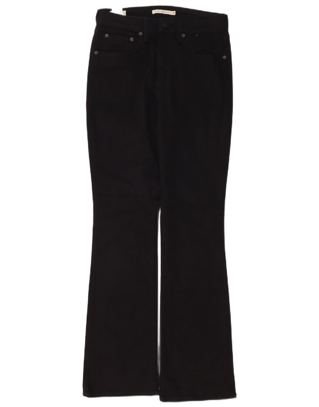 LEVI'S Ženske 725 traperice visokog struka W30 L32 Crni pamuk