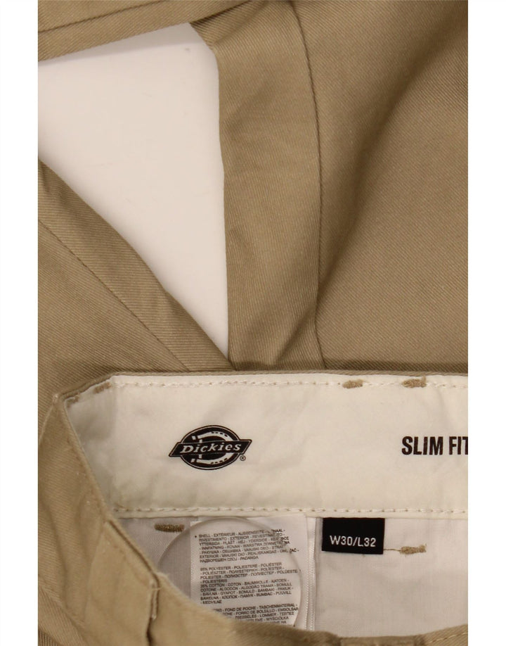 Dickies muške uske chino hlače W30 L32 bež poliester