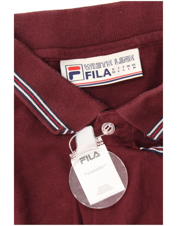 Fila Muška polo majica Large Maroon Pamuk