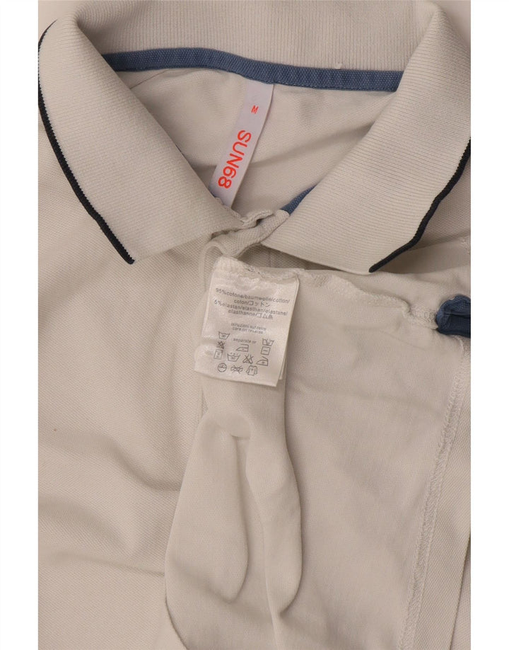 Sun68 Muška polo majica Srednje bijeli pamuk