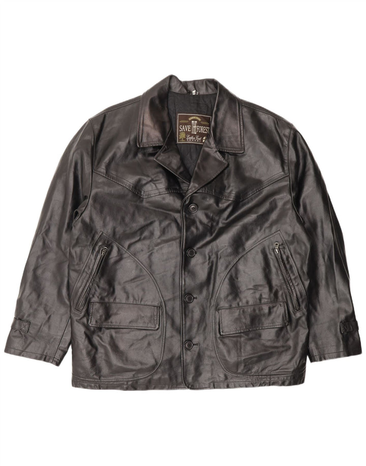 Essebi muška kožna jakna IT 50 Large Black Leather