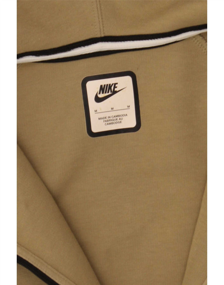 Nike muški pulover s kapuljačom na patentni zatvarač, srednji kaki pamuk