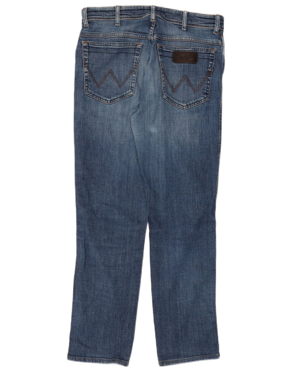 WRANGLER Muške Texas Straight Jeans W32 L30 Plavi pamuk