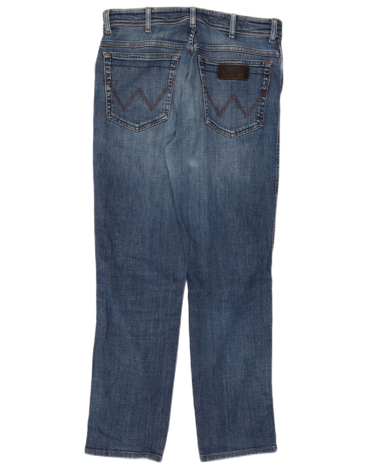 WRANGLER Muške Texas Straight Jeans W32 L30 Plavi pamuk