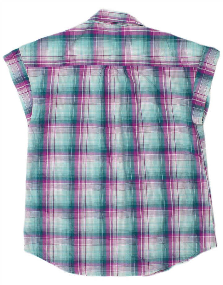 Ženska majica bez rukava Lee Riders UK 14 Srednje zeleni karirani poliester