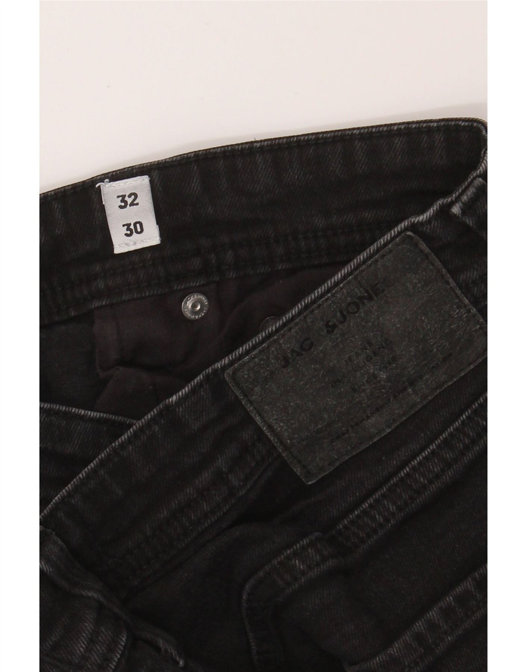 JACK & JONES Mens Slim Jeans W32 L27 Black Cotton Vintage Jack & Jones and Second-Hand Jack & Jones from Messina Hembry 
