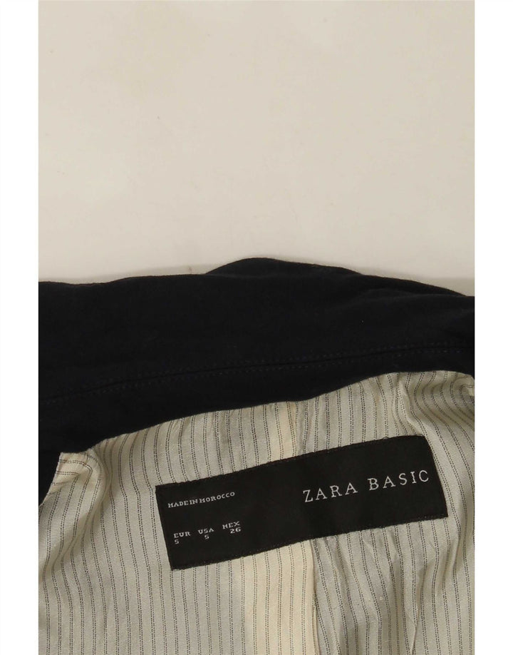 Zara ženski sako sa 1 gumbom UK 10 Mala tamnoplava