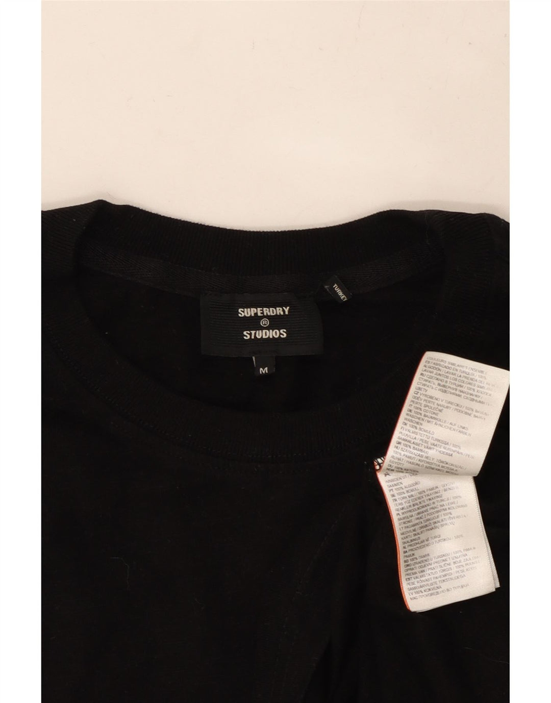 SUPERDRY muška majica kratkih rukava Srednji crni pamuk