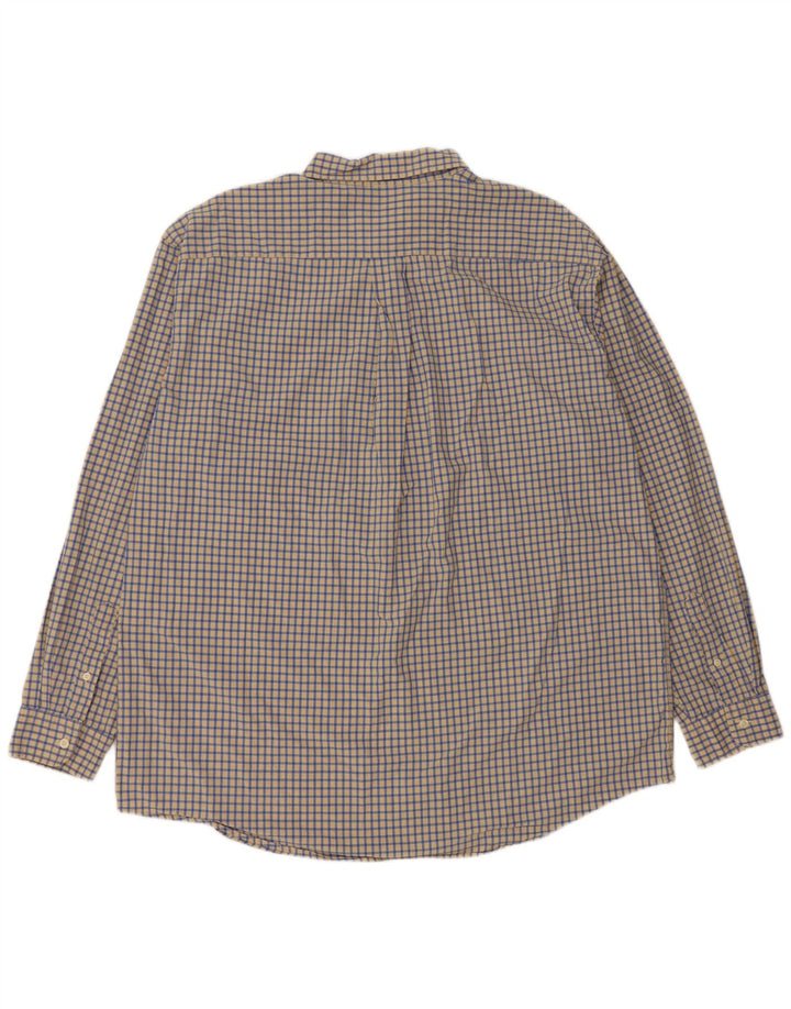 J. CREW muška košulja XL žuti karirani pamuk