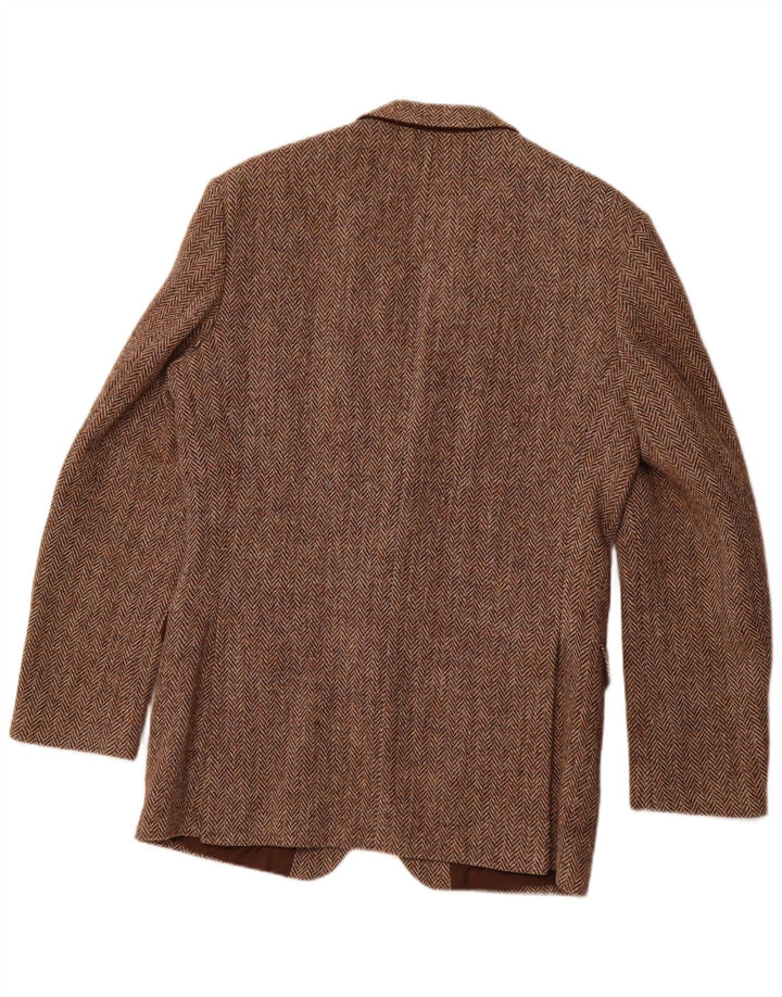 ST MICHAEL Muška jakna sa 2 gumba UK 38 Srednje smeđa vuna riblja kost