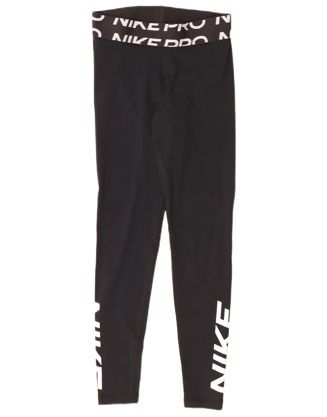 Nike Ženske Dri Fit Graphic Leggings UK 10 Male crne poliesterske sportske