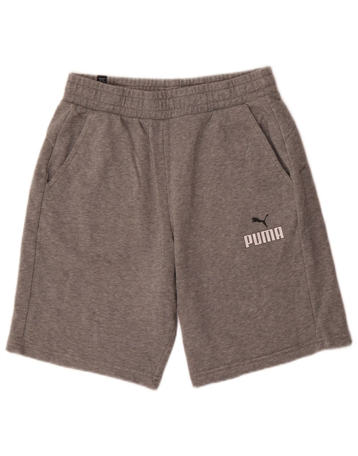 Puma muške sportske kratke hlače srednje sive boje od pamuka