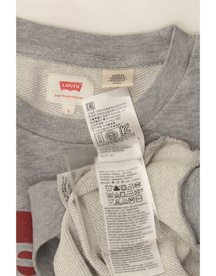 Levi's muška majica s grafičkim motivima, mali sivi pamuk