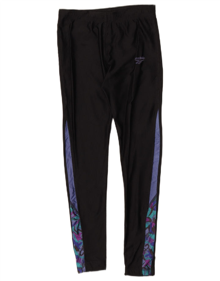 Reebok ženske tajice UK 12 Medium Black Colourblock poliester