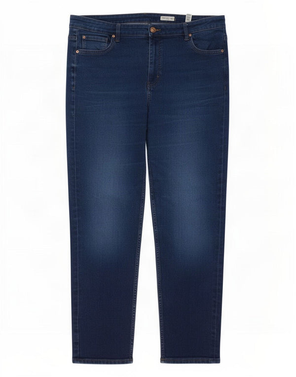 Marks & Spencer ženske ravne traperice Sienna UK 20 2XL W40 L29 plava