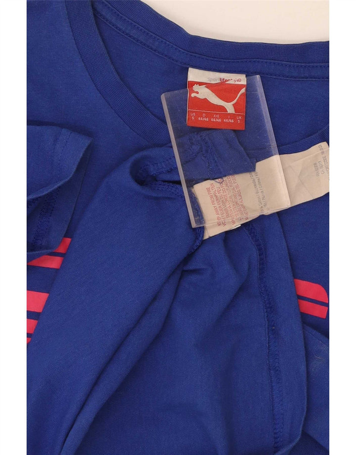 Puma muška majica s grafičkim motivima, mali plavi pamuk
