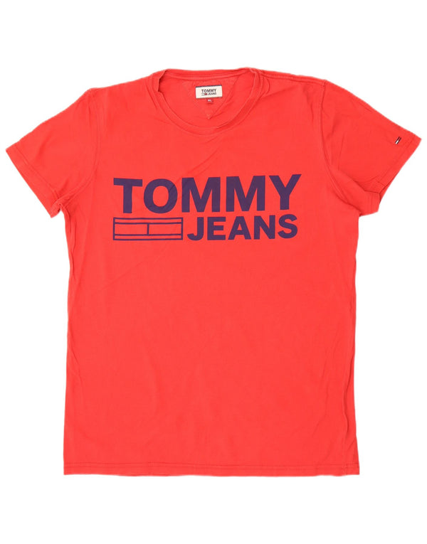 Tommy Hilfiger Muška majica kratkih rukava s grafičkim motivima XL crvena