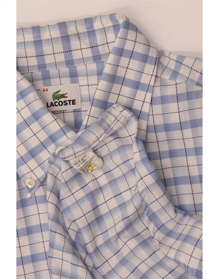 Lacoste muška košulja, veličina 44 XL, plavi karirani pamuk