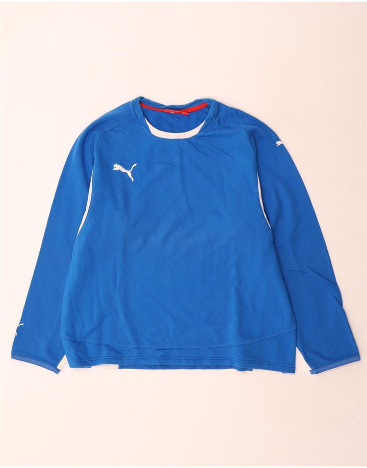 Puma ženska majica dugih rukava UK 14 srednje plave boje, pamuk
