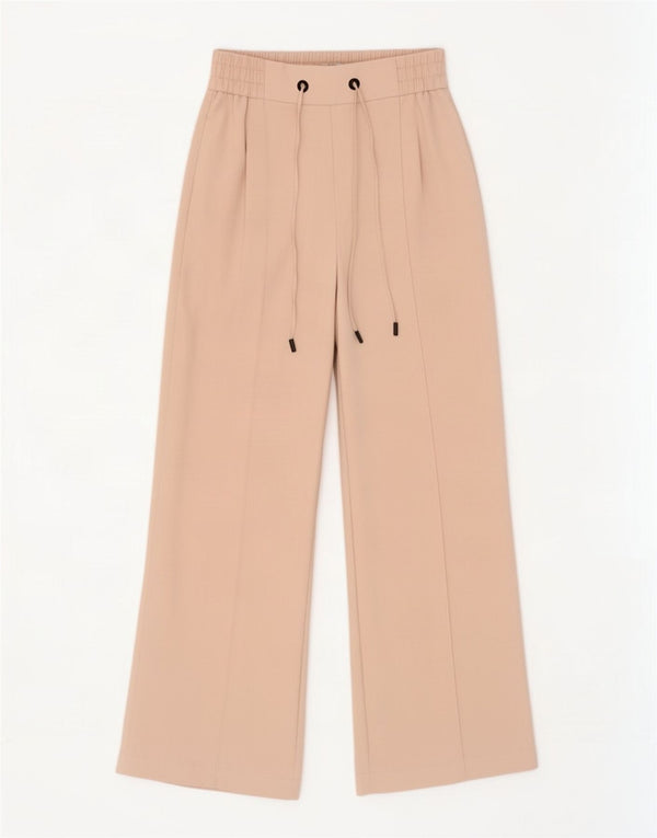 Topshop ženske široke ležerne hlače UK 10 male W27 L29 bež poliester