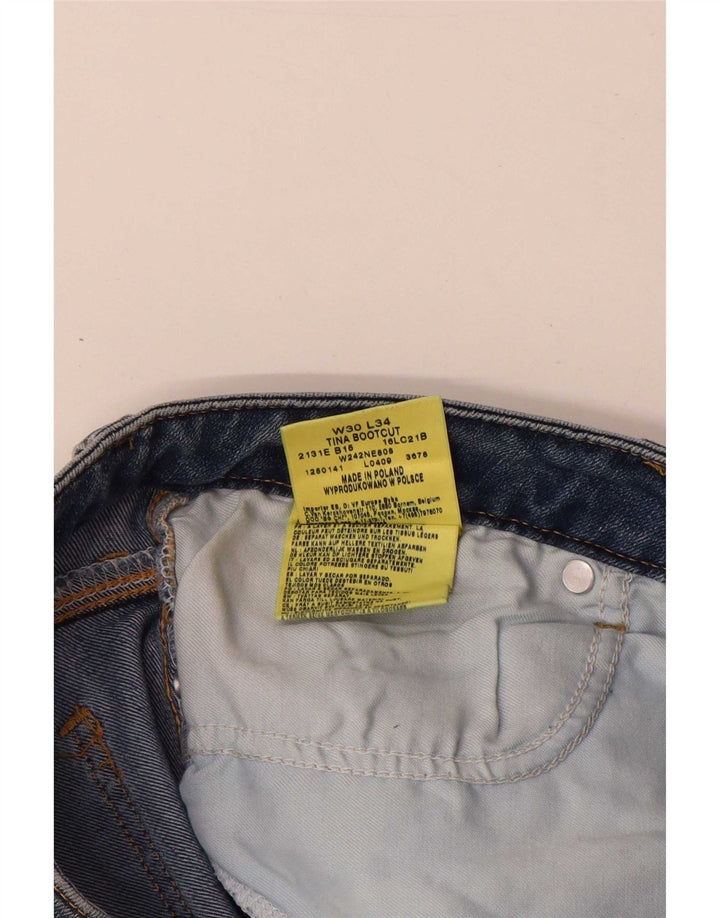 Wrangler ženske traperice TIna Bootcut W30 L34 plavi pamuk