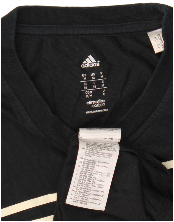 Adidas muška majica Climalite Graphic Top srednje crni pamuk