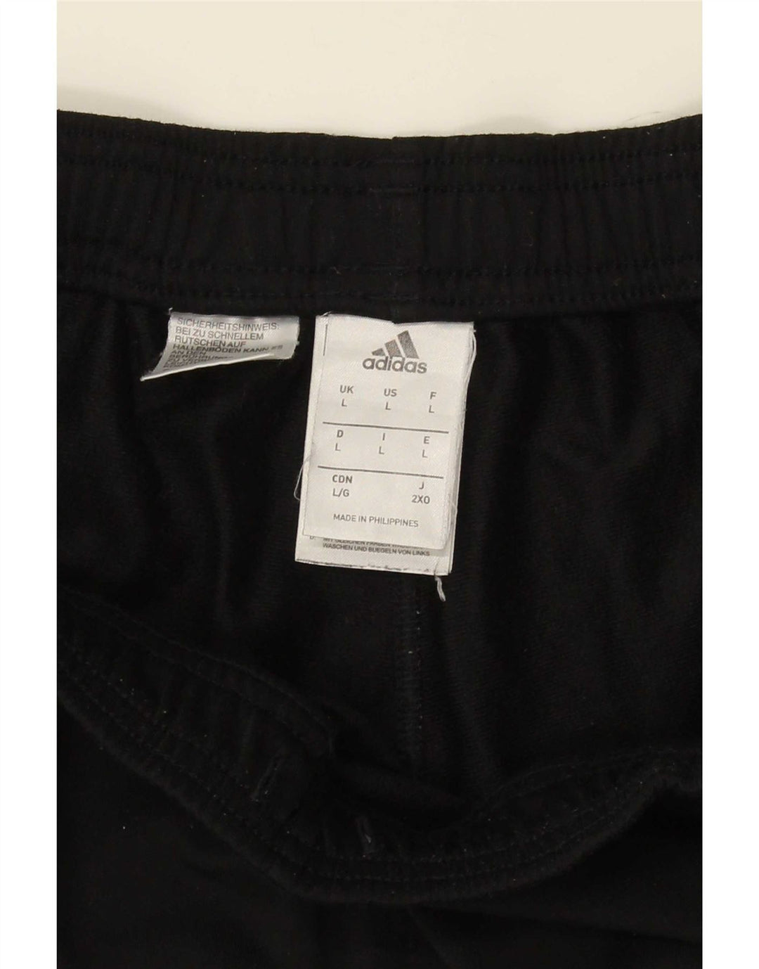 Adidas muške hlače od trenirke velike crne poliesterske