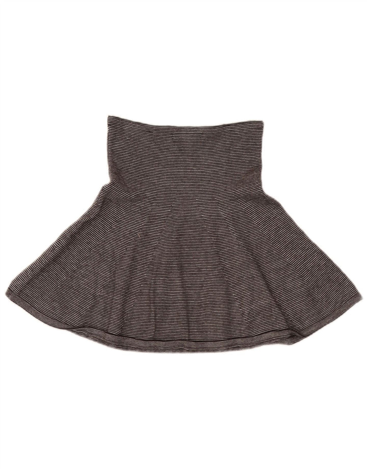 Zara ženska mini suknja mala W26 sive pruge od viskoze