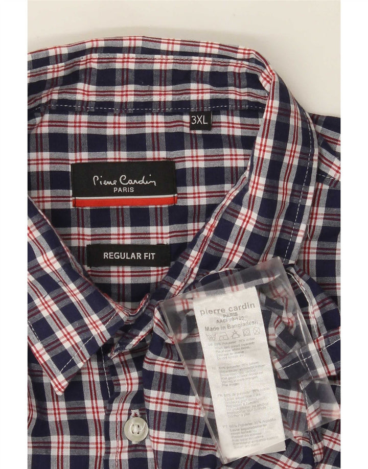 Pierre Cardin muška košulja standardnog kroja 3XL tamnoplavi poliester