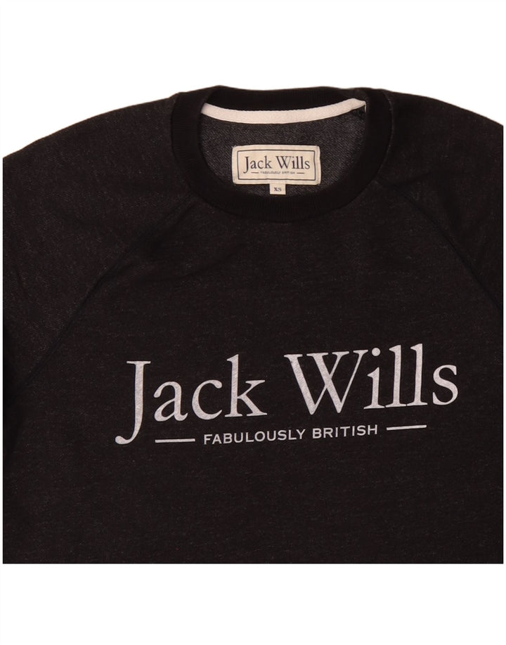 JACK WILLS Muška majica s motivima XS crna