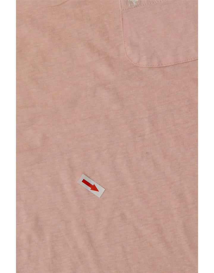 Jack Wills Ženska majica kratkih rukava UK 12 srednje ružičasti poliester