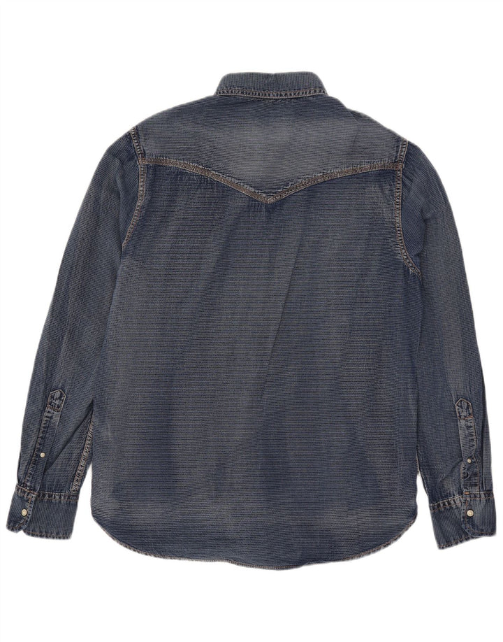 Grand & Hills muška traper košulja Large Blue Cotton
