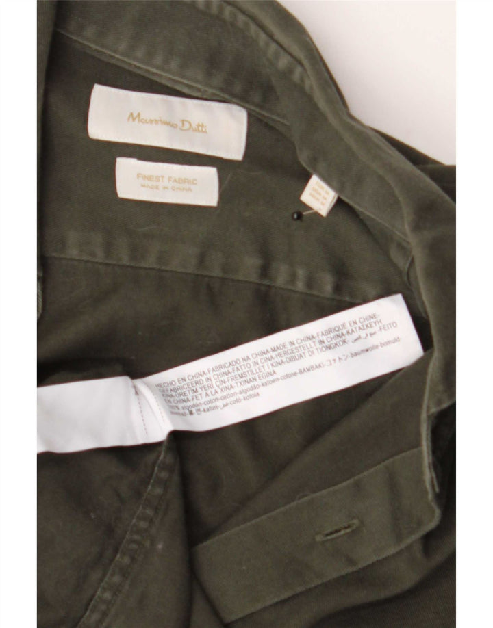 Massimo Dutti muška košulja Medium Green Cotton