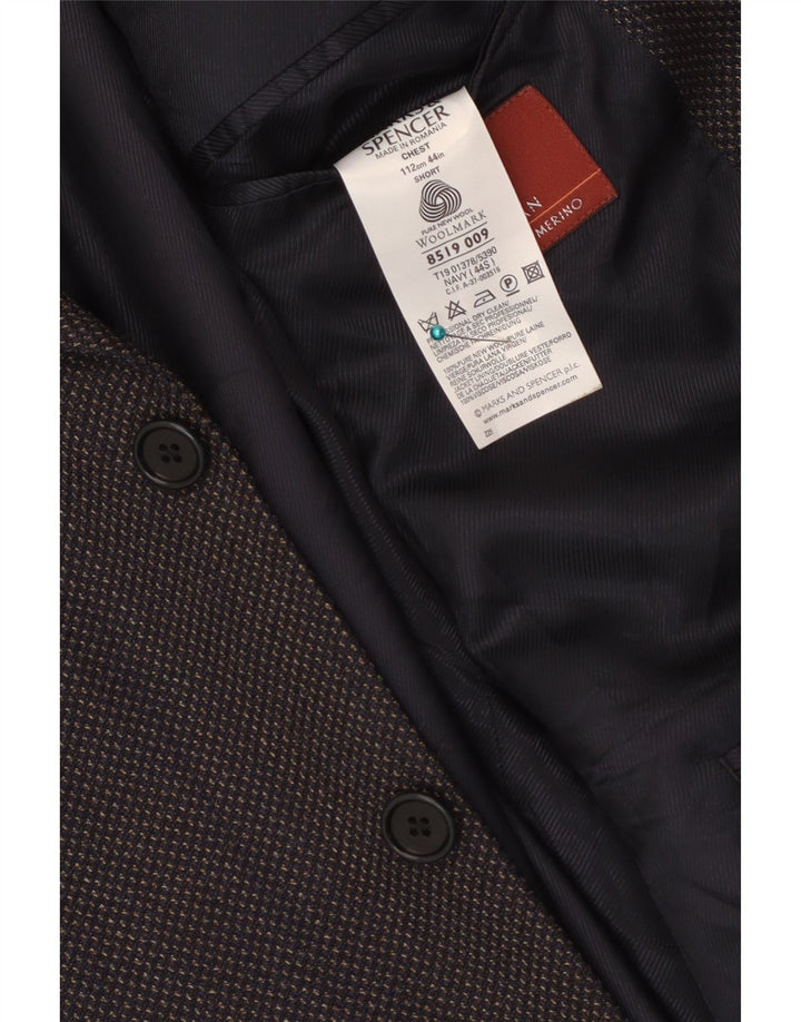 Marks & Spencer muška jakna sako s 3 gumba UK 44 XL tamnoplava djevičanska vuna