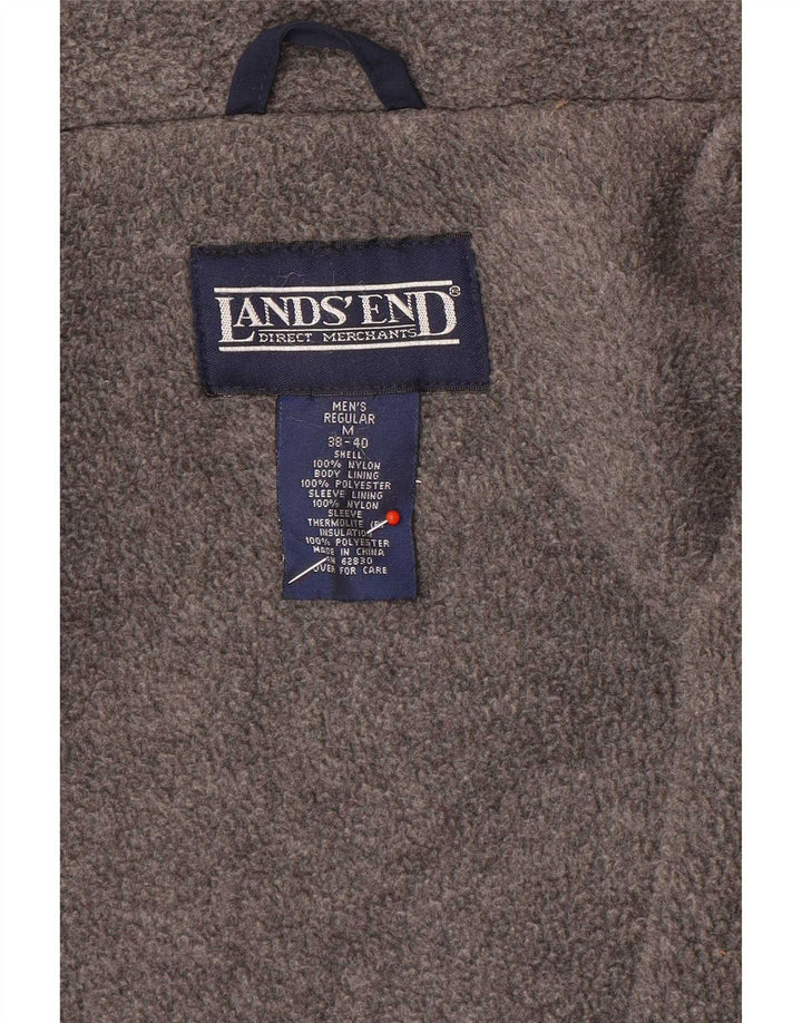 Lands End muška parka jakna s kapuljačom standardnog kroja UK 38/40 srednje tamnoplava